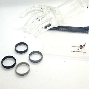 Silicone rings set of 4 . Size 10